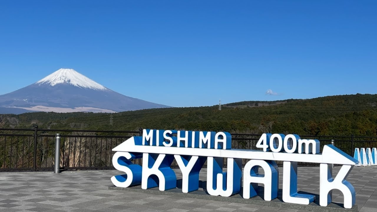 【初富士】三島スカイウォーク　三島大社　竹林の小径