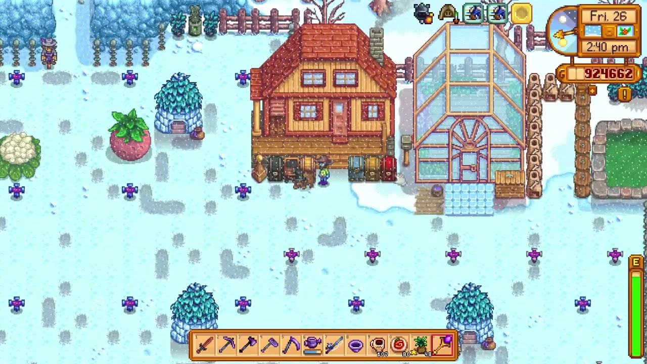 3,277 Ancient Fruit Planted! Just Relaxing Stardew - Winter Renovations on Farming Farm Part 27