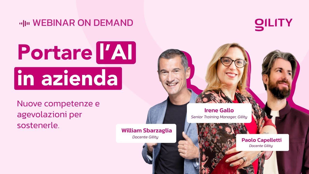 Come portare l'AI in azienda con i fondi 2025 | Webinar on demand Gility