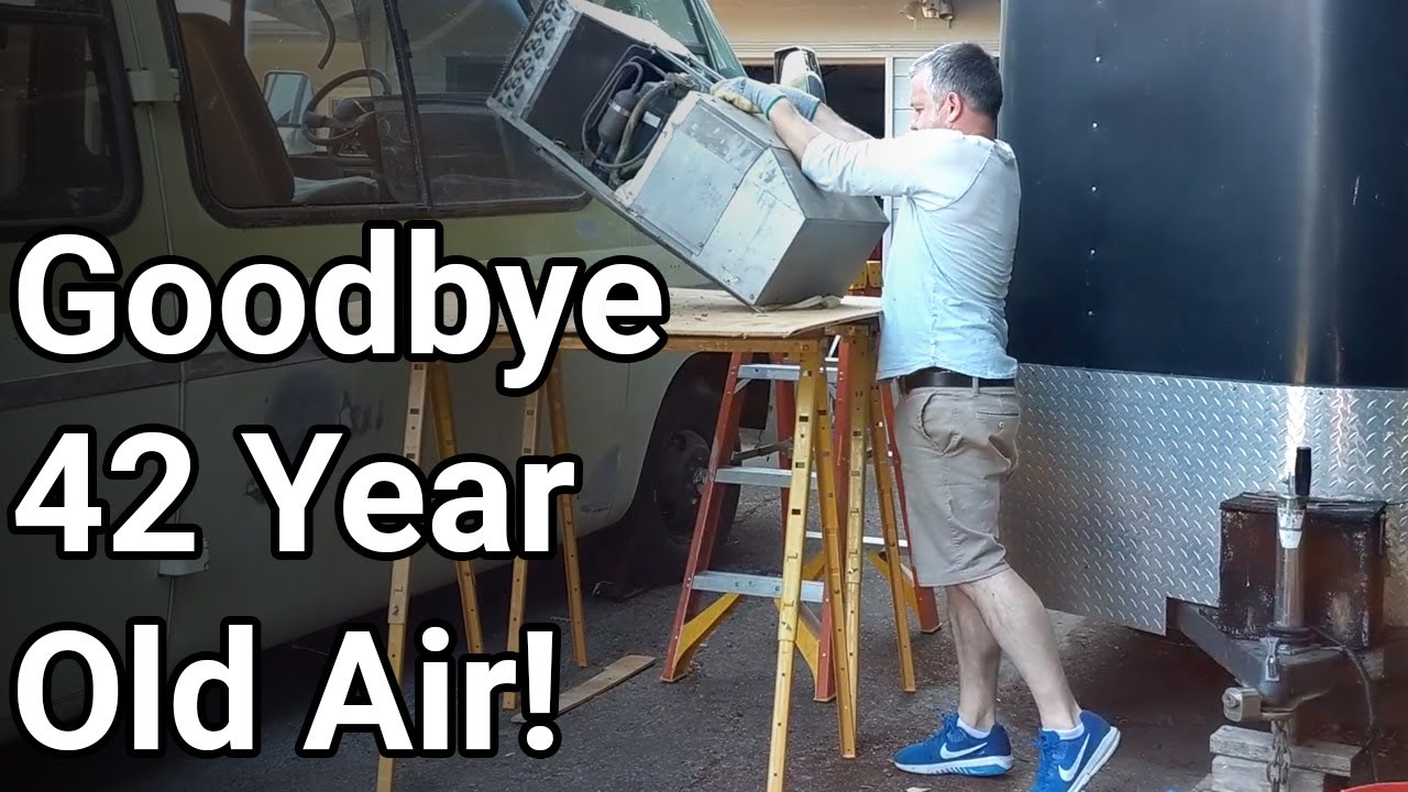 Building the Best Damn GMC Motorhome Ever E.10 - Rivnuts and Removing The Ancient Roof AC