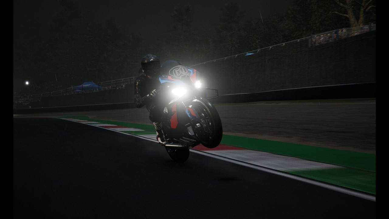 BMW M1000RR in Heavy Rain