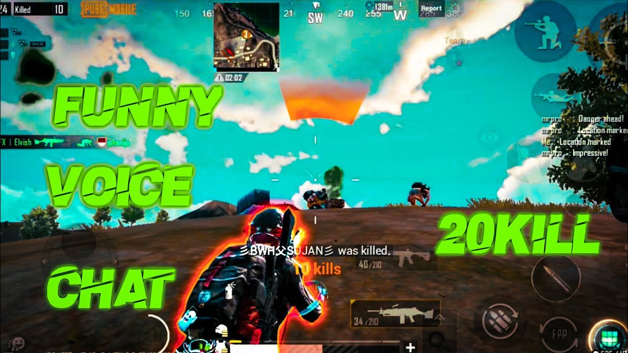 😂Funny voice chat 🤣 + 20 kill gameplay | Asus zenfone Max pro M1