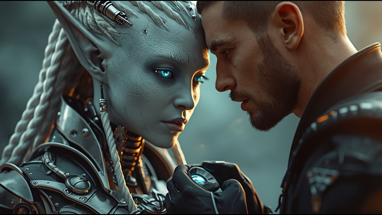 I Was Repairing Her Chest Armor — She Leaned Closer and Said, “Go On, Human, Don’t Stop ”   Sci Fi S