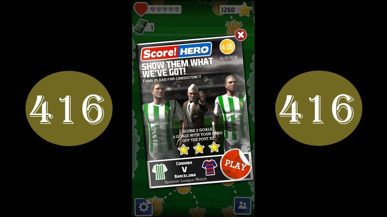 Score Hero - level 416 - 3 stars