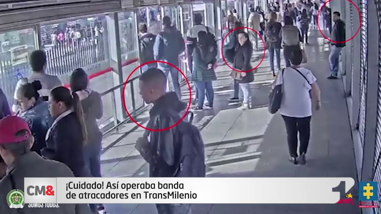 ¡Cuidado! Así operaba banda de atracadores en TransMilenio
