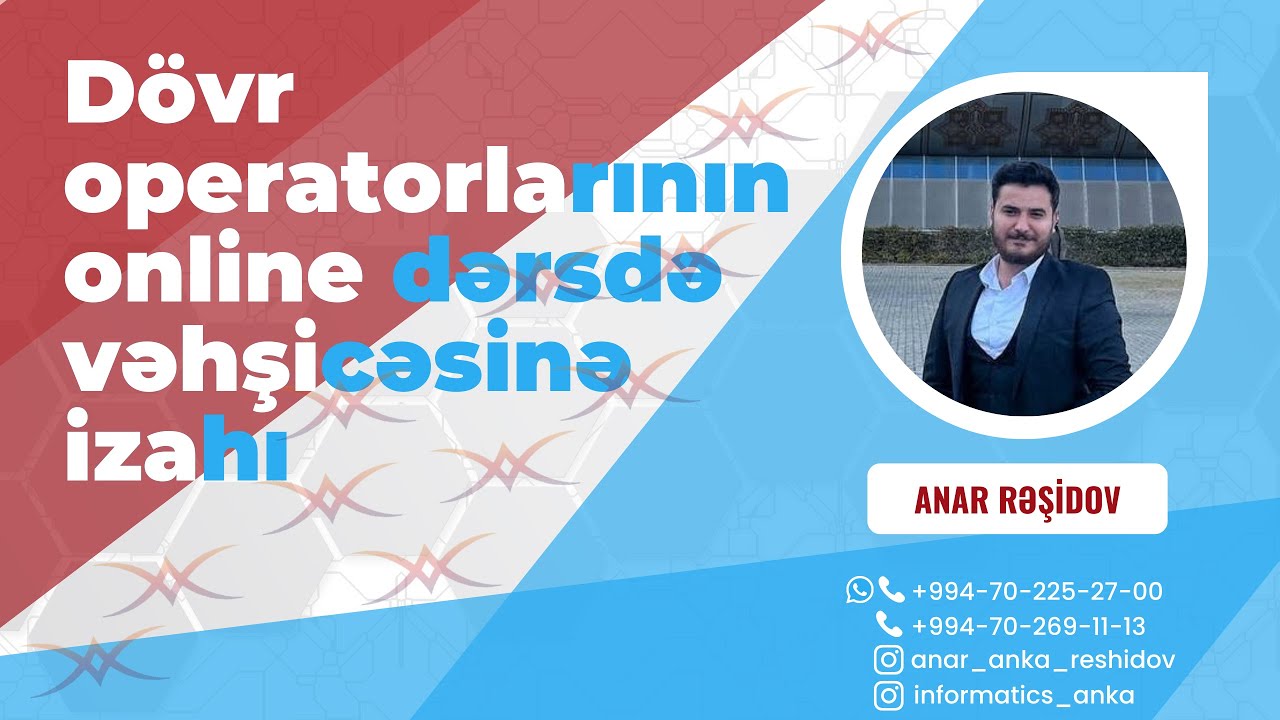 Python dövr operatorları