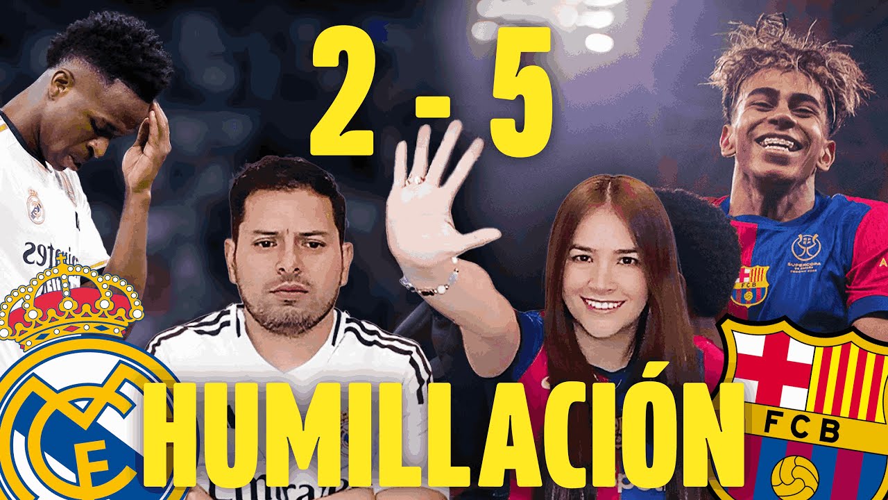 HUMILLACIÓN al Real Madrid | 5-2 Triunfo del Barcelona | SUPERCOPA ESPAÑA | debe seguir #Ancelotti ?