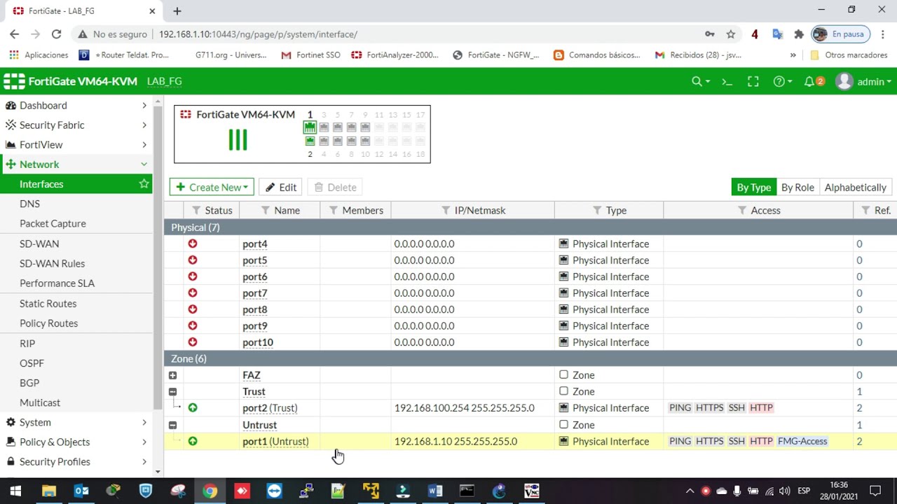 CONFIGURACION DE LDAP - FORTIGATE - 1 PARTE