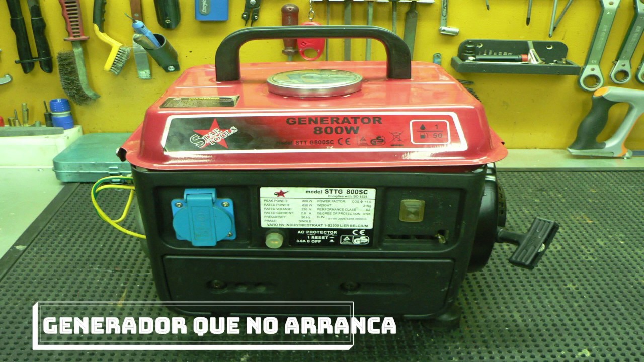 Generador 800w Desmontamos y no arranca