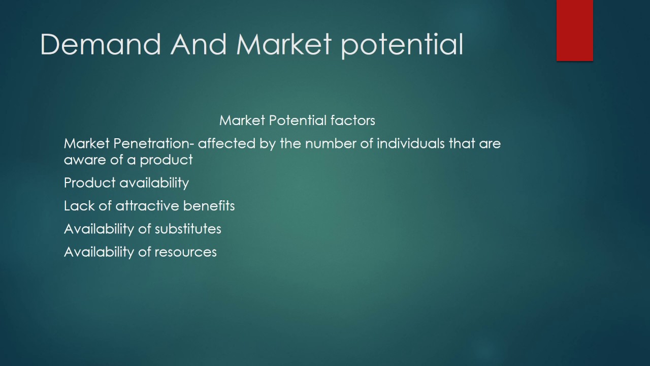 #5 Demand and Market Potential