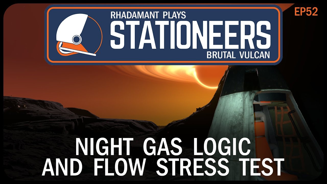 Night Gas Logic and Flow Stress Test in Stationeers Vulcan - Surviving Hell // EP52