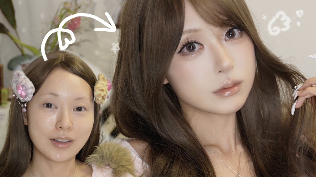 청순 갸루💗의 연애철칙(유명 밴드맨의 DM?!) + 렌즈 제작 드디어 공개하면서 메이크업໒꒱ ‧₊˚