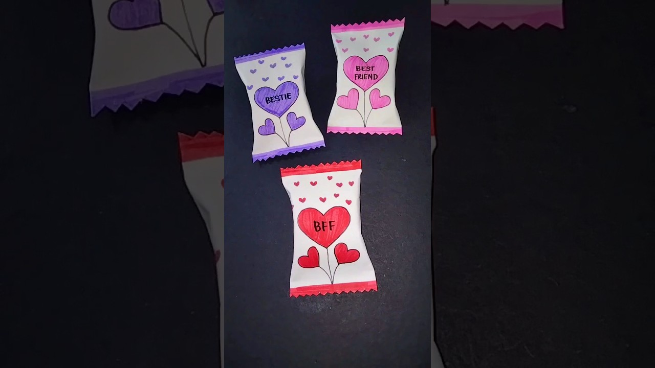 BFF Gift #shorts #bff #friends #friendship #bestie #gift #candy #cute #papercraft #diy