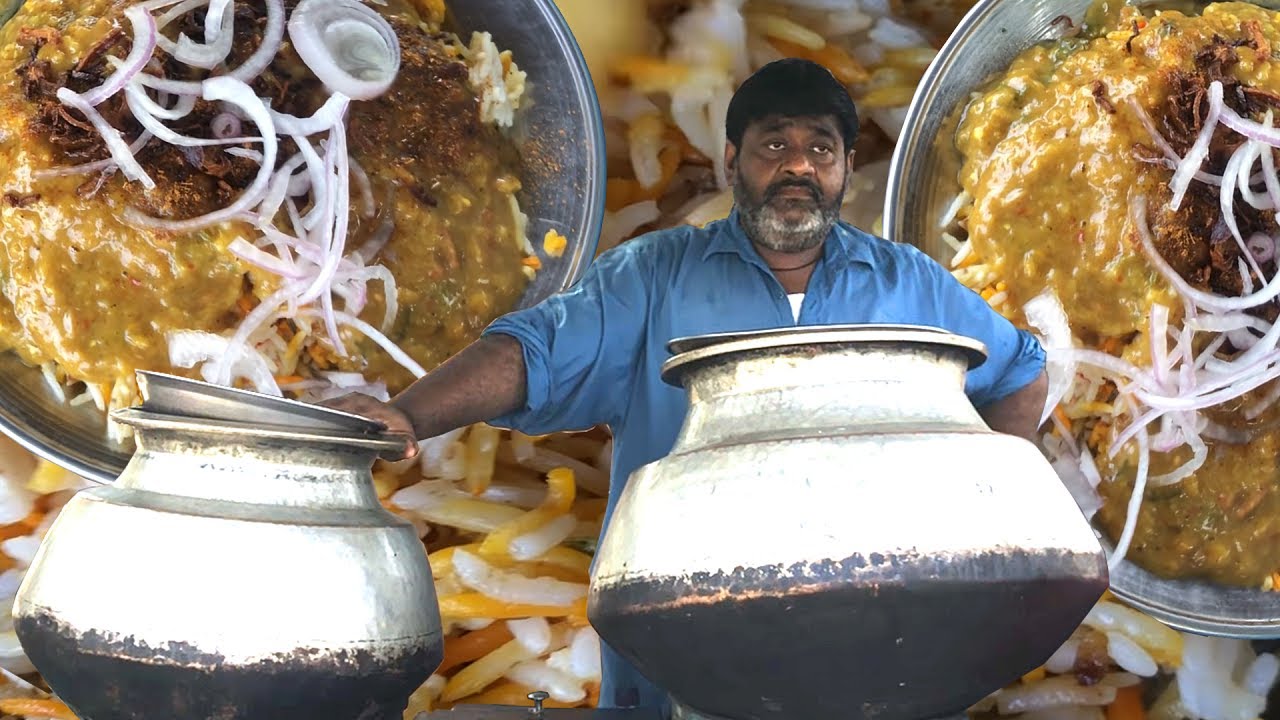 Karachi Ka Famous Chicken Haleem Chawal | Pakistani Street Food | Food Rastay