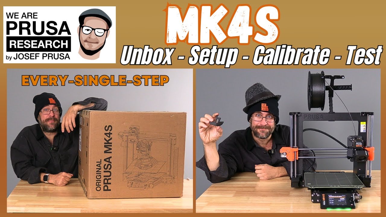 Prusa MK4S: Распаковка - Сборка - Настройка - Калибровка - 3D-принтер