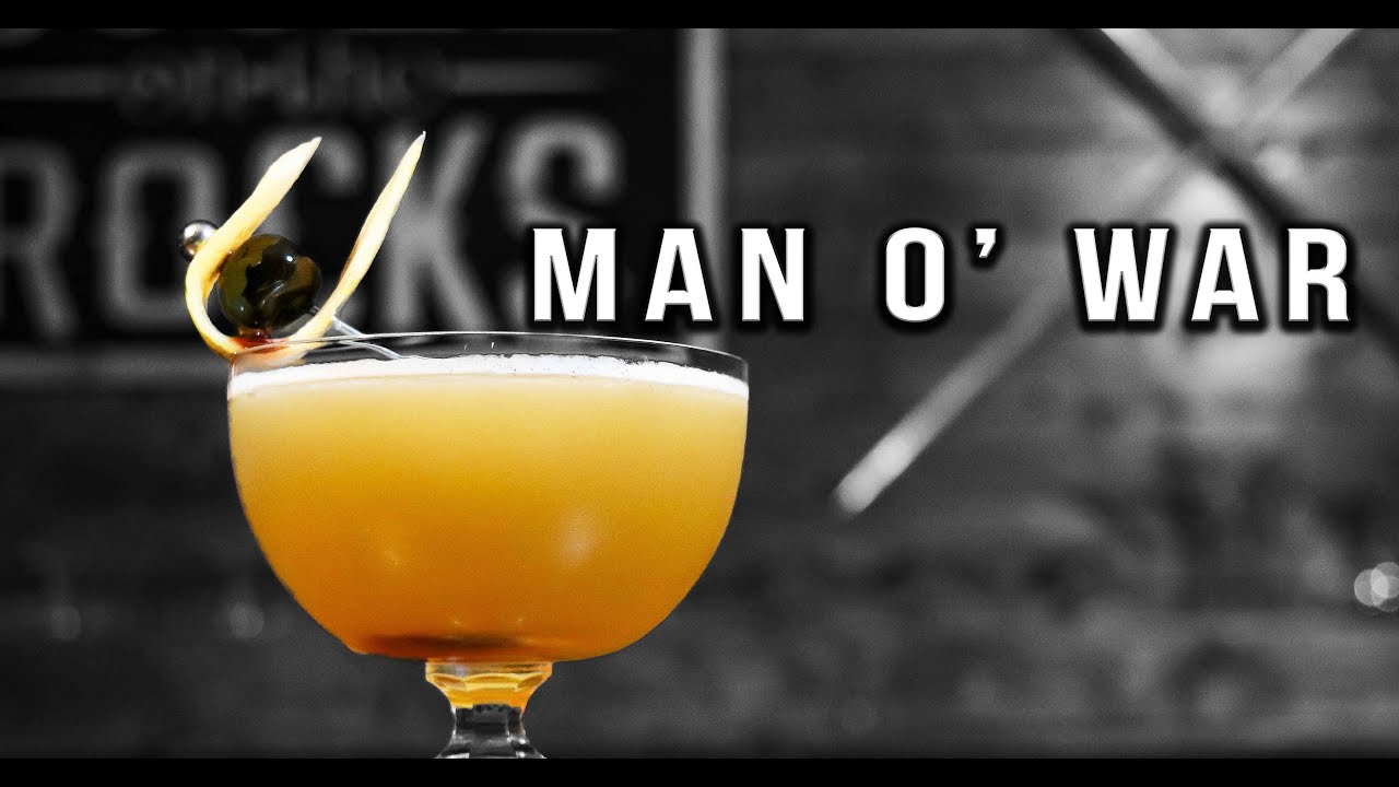 MAN O WAR | Коктейль на основе бурбона | Алкоголь со льдом