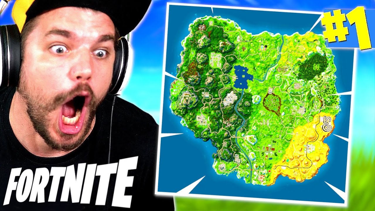 la MAP du CHAPITRE 1 sur FORTNITE !