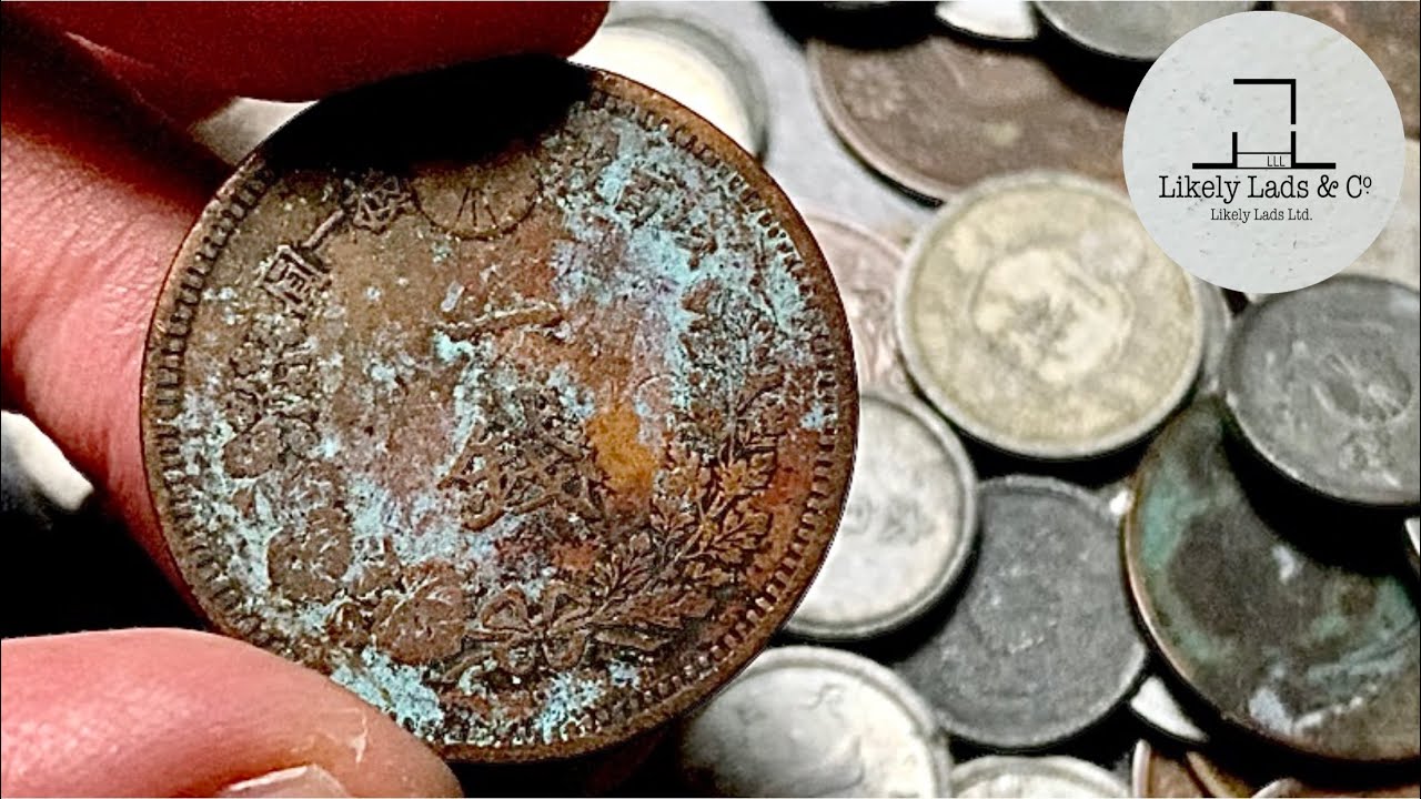 Restoration old coins 1883 ASMR コイン磨き 一銭 明治１６年 古銭
