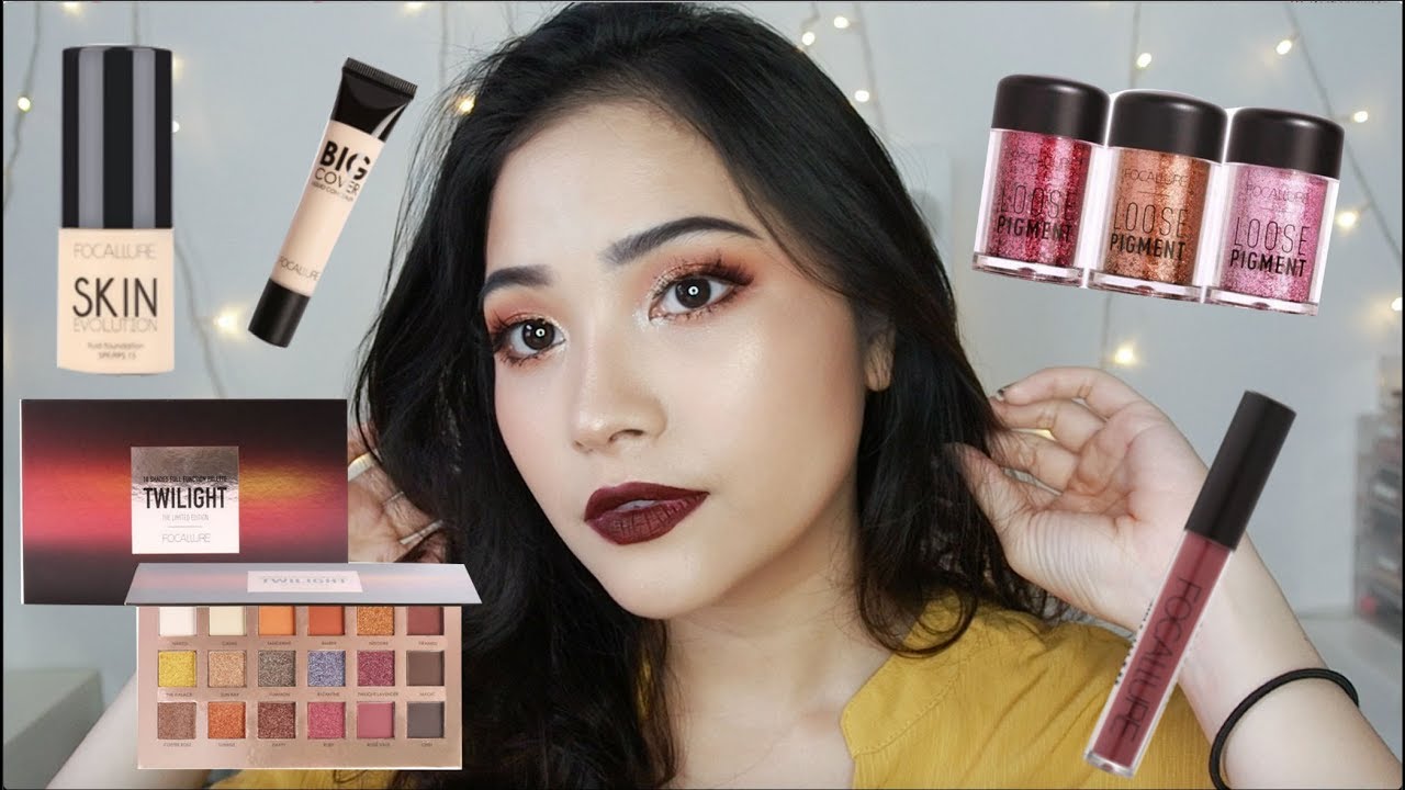 FOCALLURE ONE BRAND TUTORIAL // EYESHADOW MURAH SUPER PIGMENTED
