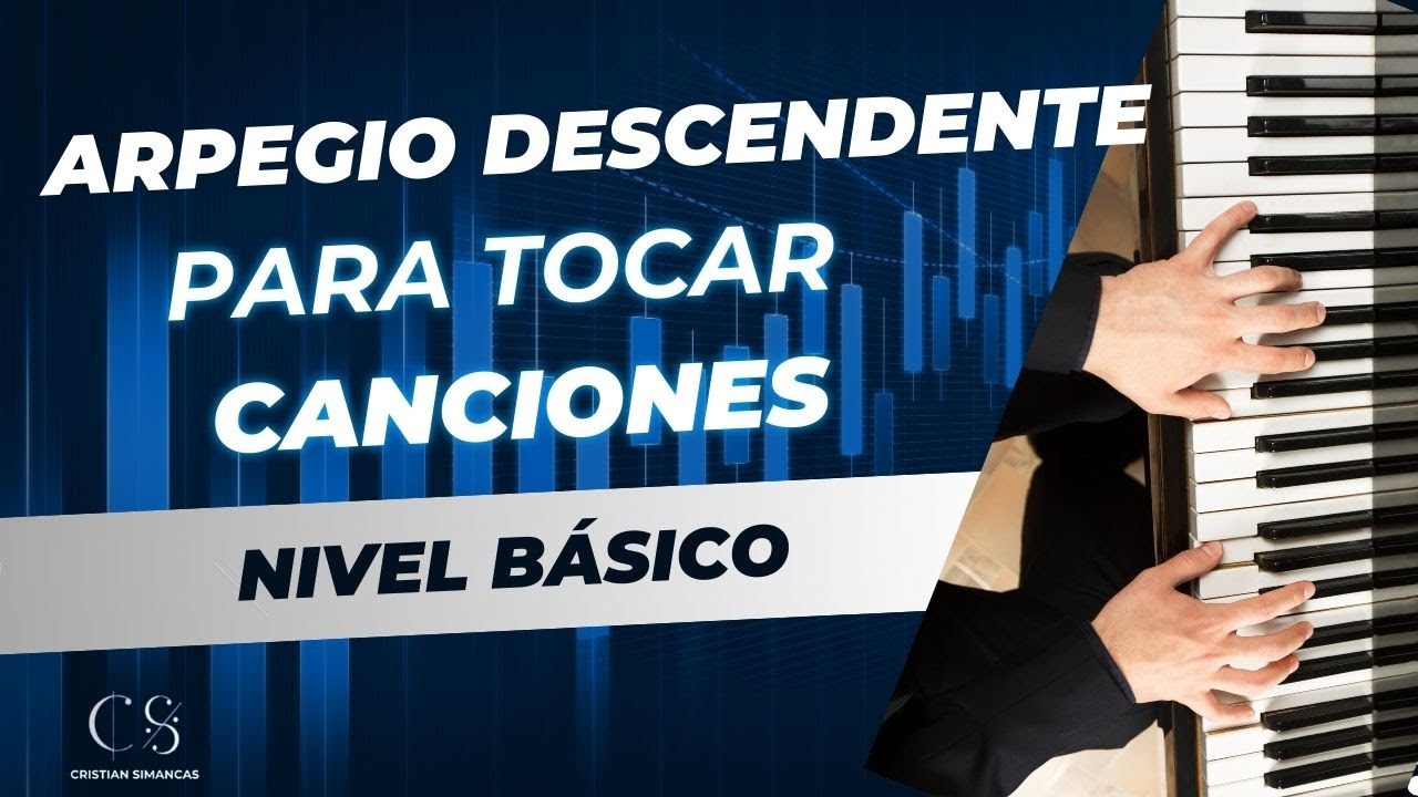 Aprende este ARPEGIO DESCENDENTE para tocar canciones TUTORIAL NIVEL BASICO