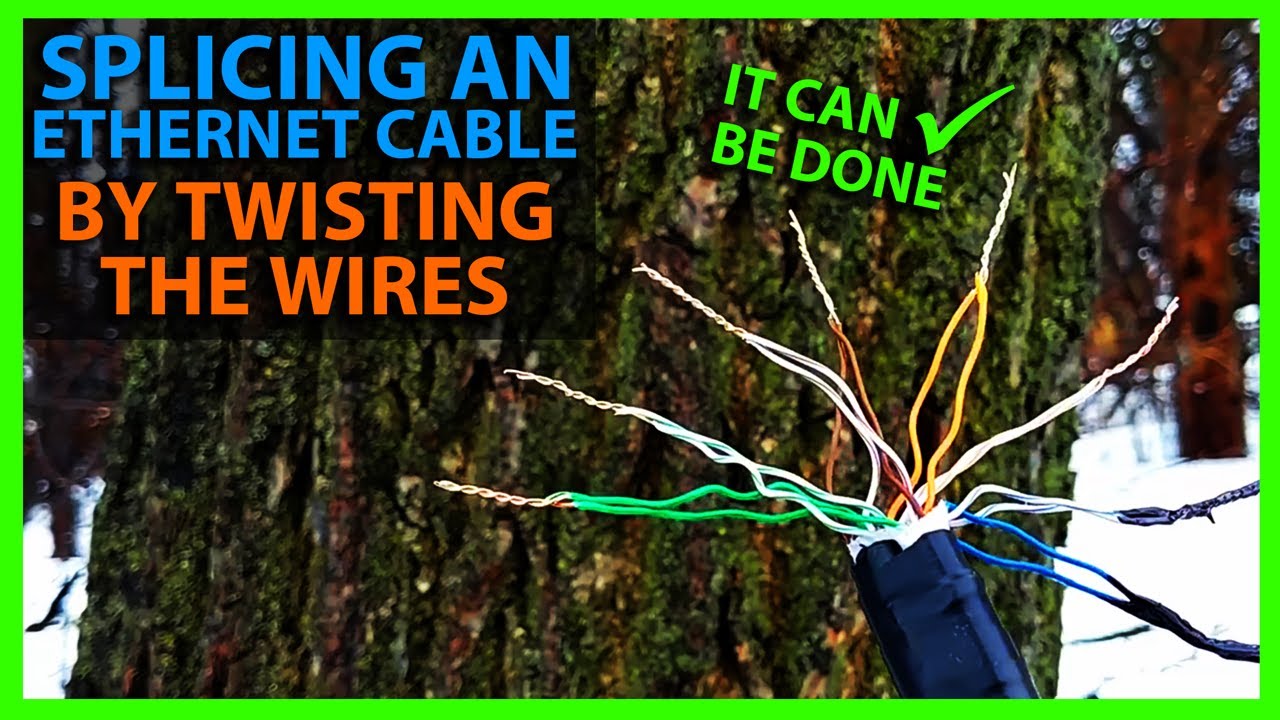 How To Splice an Ethernet Cable By Twisting The Wires Together