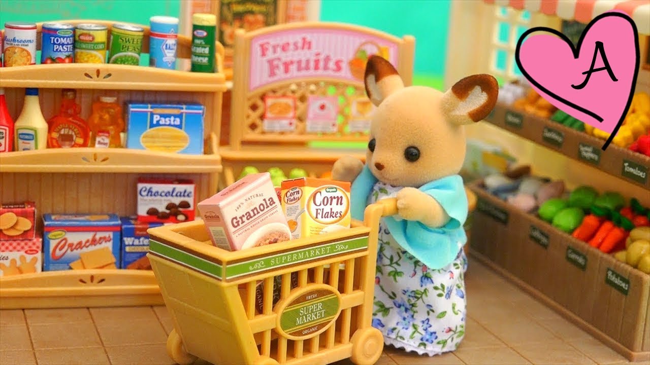 De compras en el mercado | Muñecas y juguetes con Andre para niñas y niños