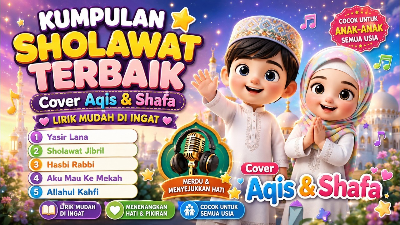 KUMPULAN SHOLAWAT TERBAIK Cover Aqis & Shafa Yasir Lana Sholawat Jibril Hasbi Rabbi Allahul Kahfi