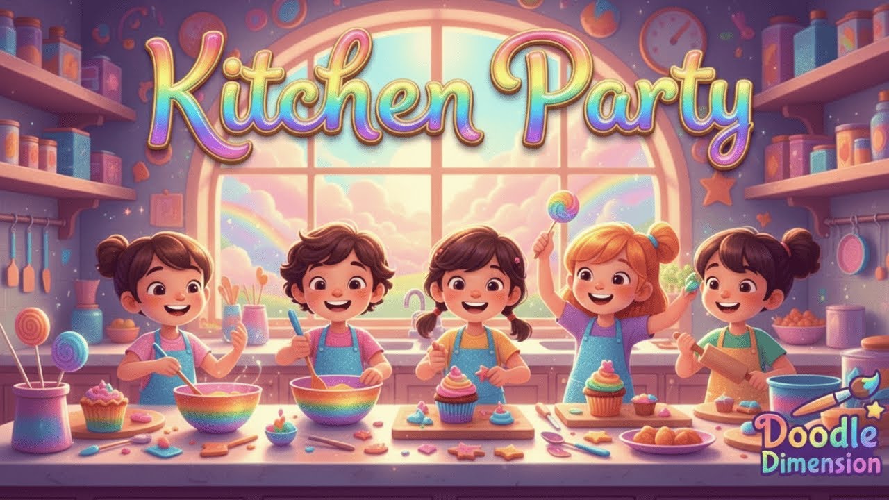 Kitchen Party | Nursery Rhymes for Babies & Toddlers | Doodle Dimension