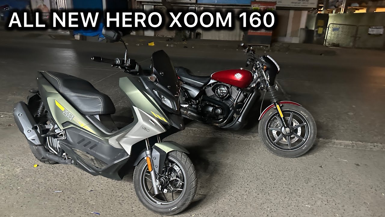 TAKING DELIVERY of all new hero xoom 160 ( HARLEY GUY )