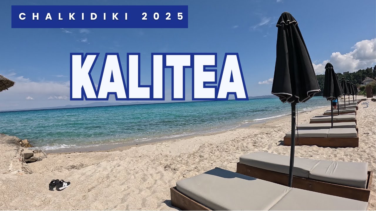 🇬🇷LAZUROWA KALITEA 2025 /CHALKIDIKI /GRECJA Spacer po plaży🏖️ ZEUS i DIONIZOS