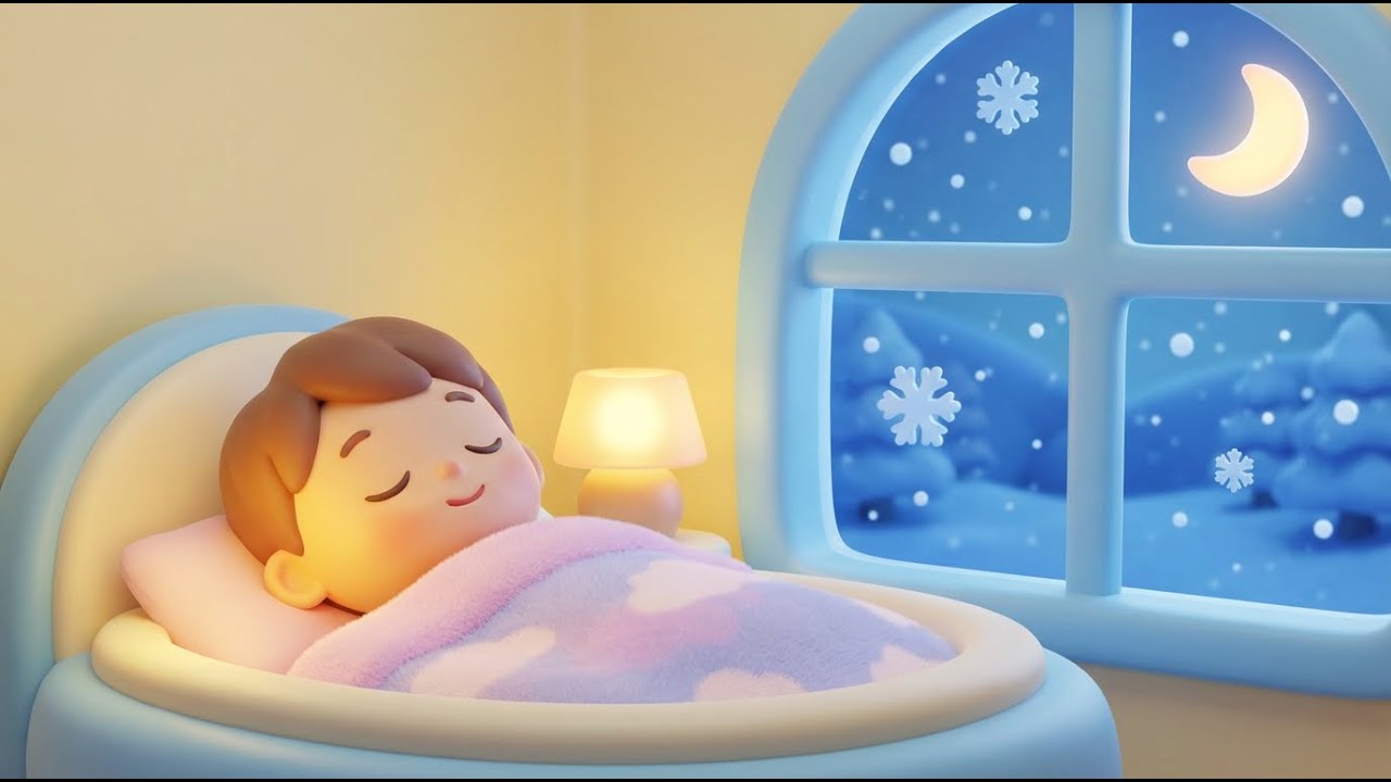 Good Night Snow Day ❄️🌙 | Calm Bedtime Cartoon for Toddlers & Preschool Kids