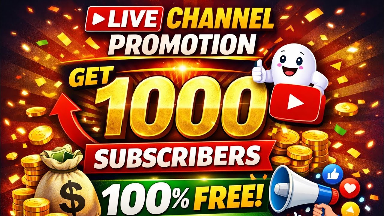 live channel promotion 100 subscriber free live promotion live channel checking