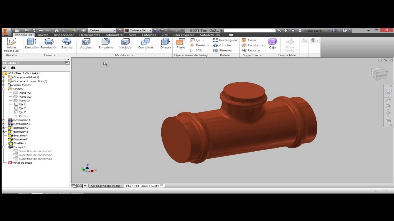 Calculo de volumen interior