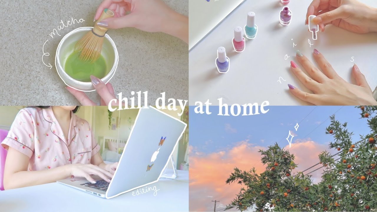 day at home vlog!🌷  spring cleaning, fruit picking, nails, Japanese snacks and meals!