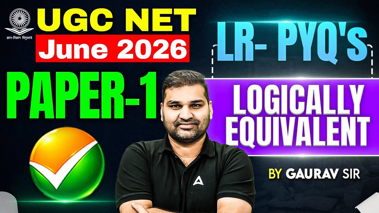 UGC NET Paper 1 | Logical Reasoning UGC NET Paper 1 | UGC NET Paper 1 Logical Reasoning | Gaurav Sir