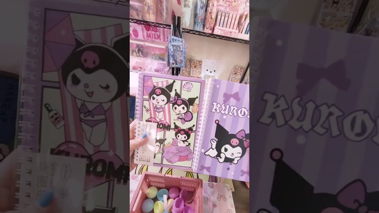 Packing a special Kuromi mystery box ordered by Ci for her niece’s 8th birthday 🎀