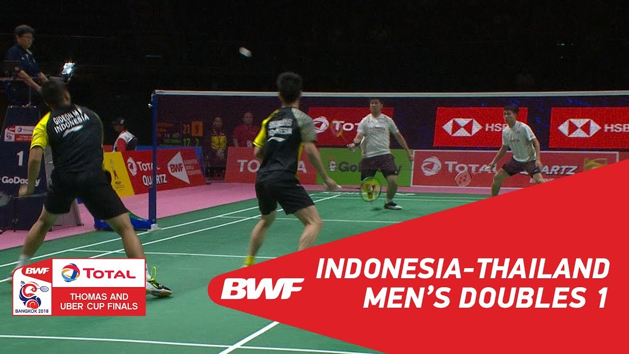 Thomas Cup | MD1 | GIDEON/SUKAMULJO (INA) vs NAMDASH/PHUANGPHUAPET (THA) | BWF 2018