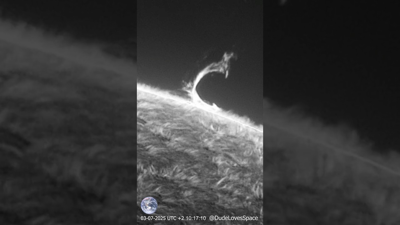 Amazing Coronal Mass Ejection! CME Seen Through My Solar Telescope #astronomy  #space  #solarsystem