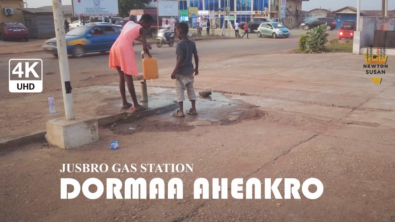 Jusbro Gas station Dormaa Ahenkro Bono Region Ghana 4K