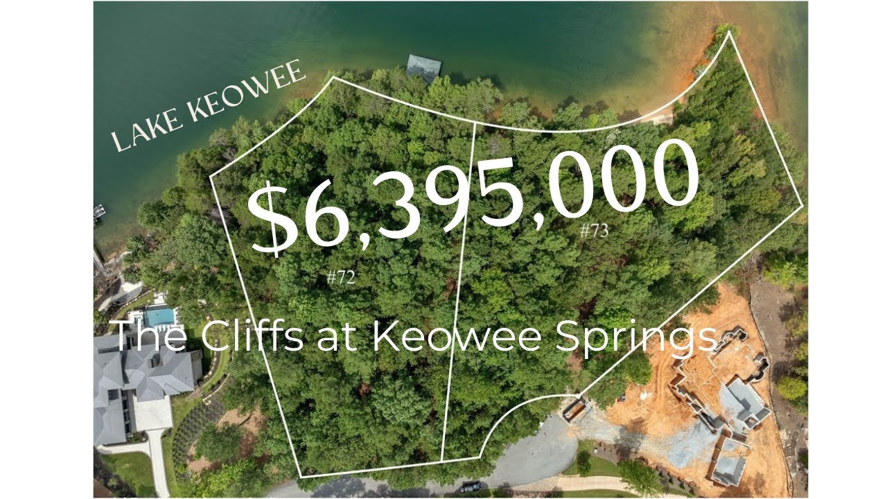 🏝️ Double Waterfront Lot on Lake Keowee | 3 Acres with Private Beach & Dock | $6,395,000