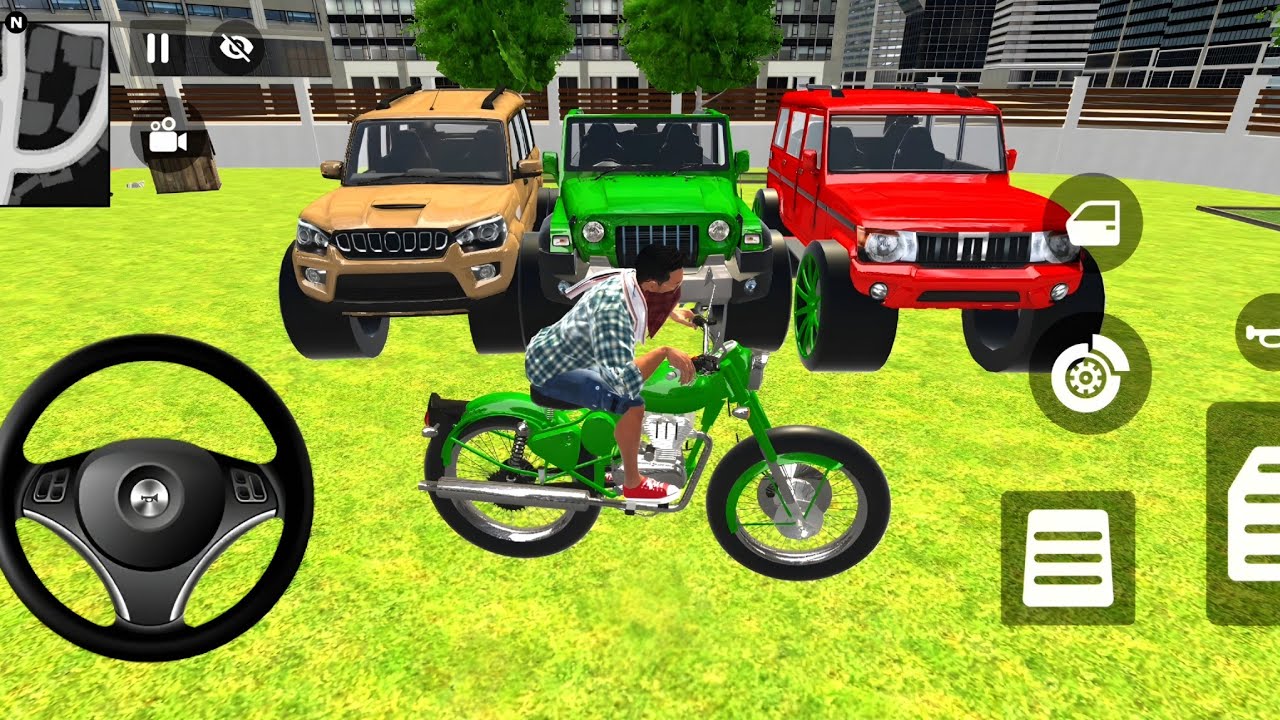 Franklin Modify Indian new Showroom me se new  red thar And  Scorpio car🚖Police car Game🎮