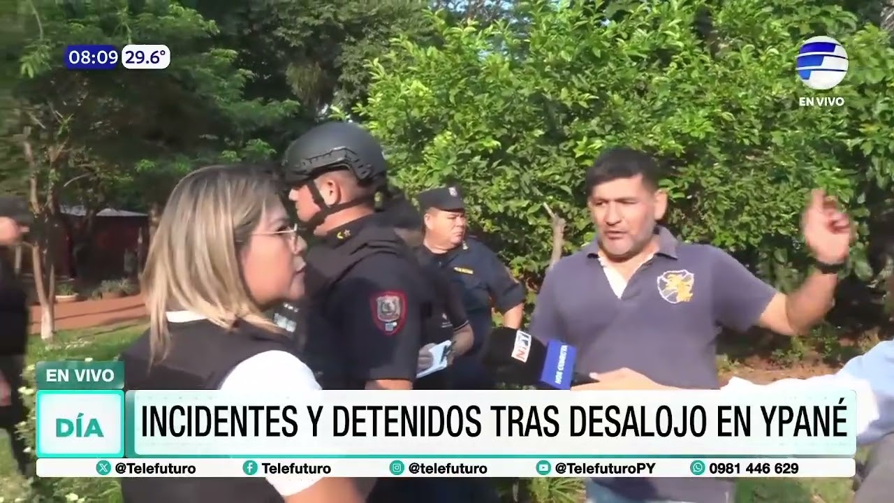 Incidente y detenidos tras desalojo en Ypané