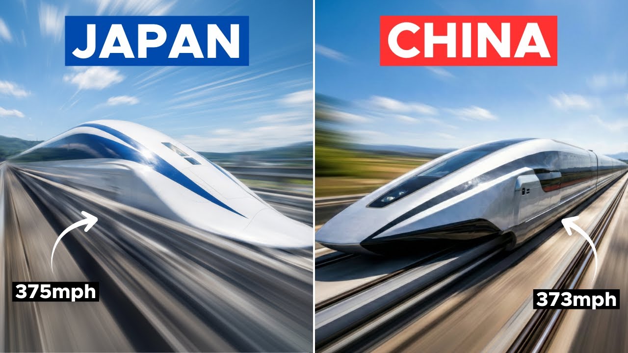 Japan and China RACING to Build Trains FASTER THAN PLANES