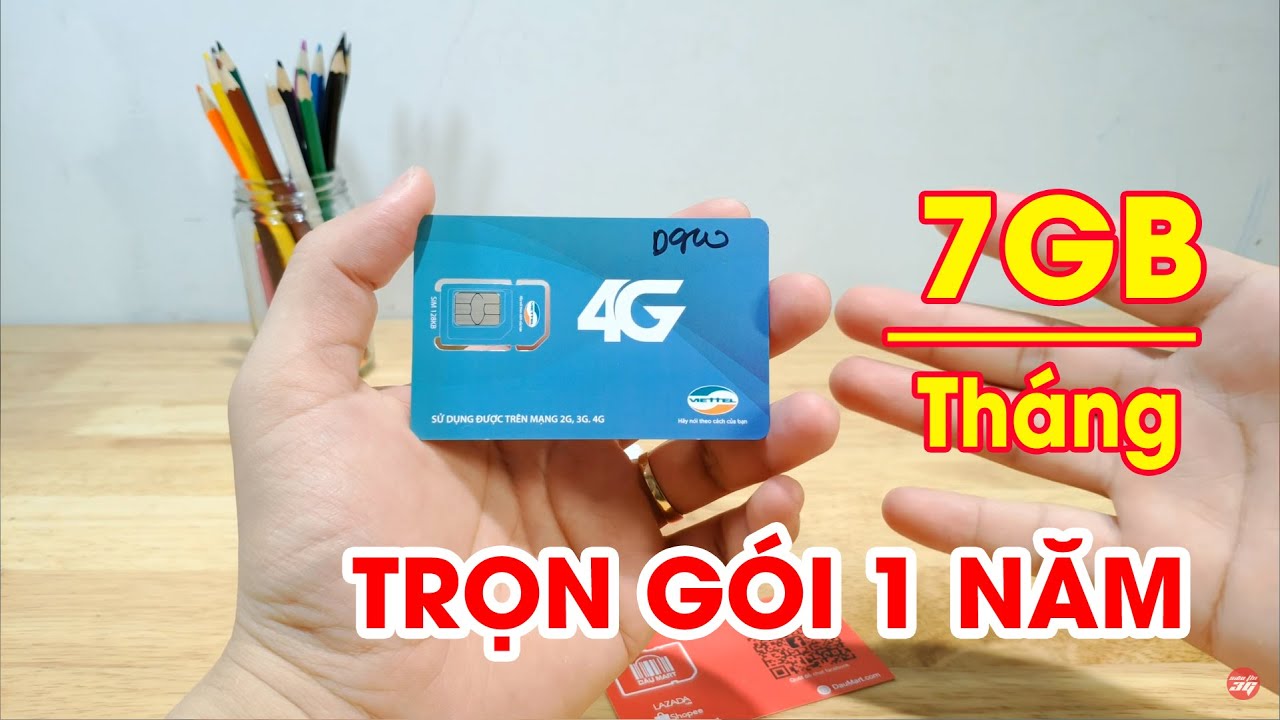 Review SIM 4G D900 Viettel trọn gói 1 năm không cần nạp tiền với 7GB/tháng