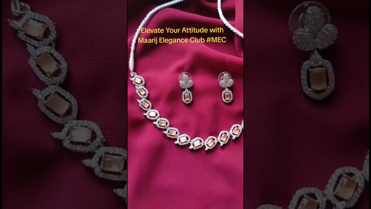 American Diamond Microfitted Zircon Necklace Set
