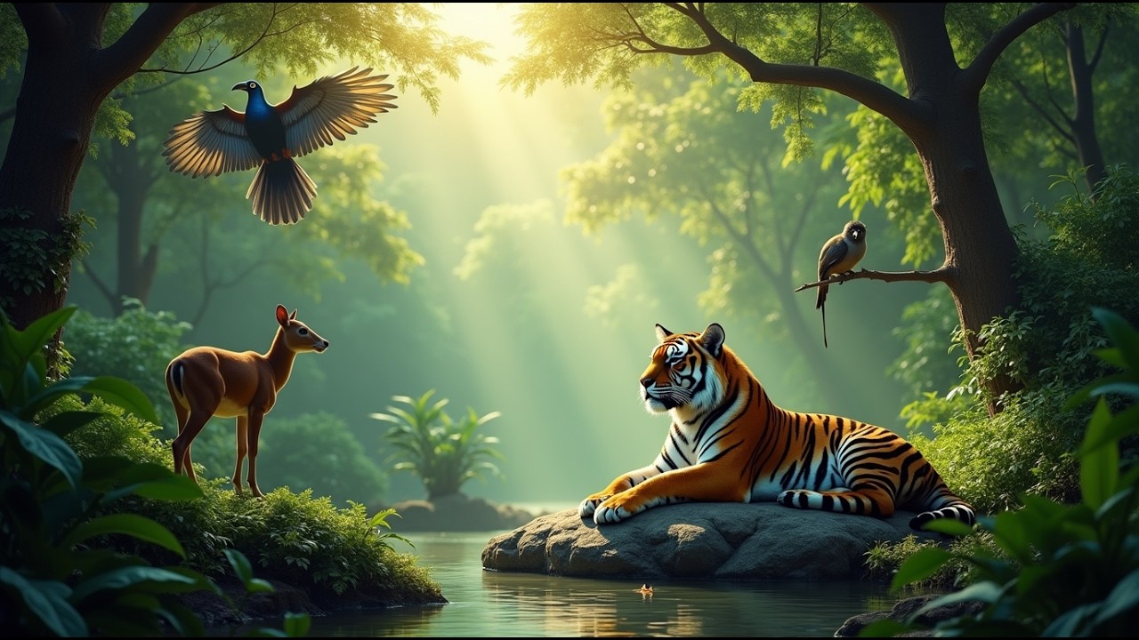 Wildlife 4K • Peaceful Nature Film with Relaxing Music