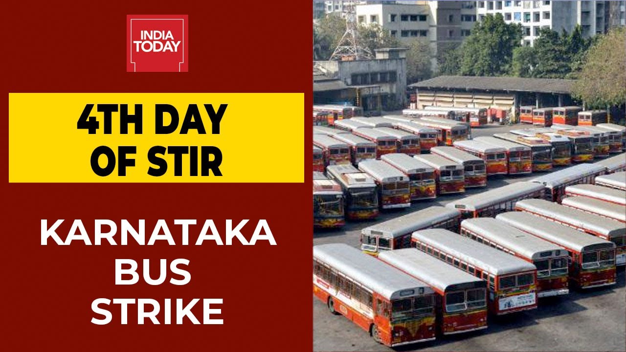Karnataka Road Transport Employees Bus Strike Enters Day 4