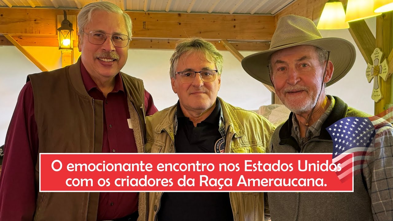 Encontro nos Estados Unidos com os criadores da raça Ameraucana, Mike Gilbert e John Blehm.