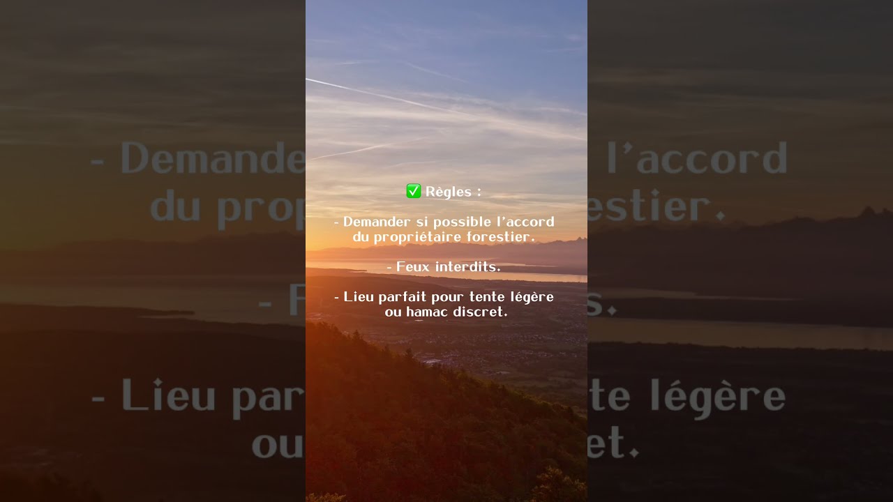 Voici les spots pour faire du camping sauvage ! 