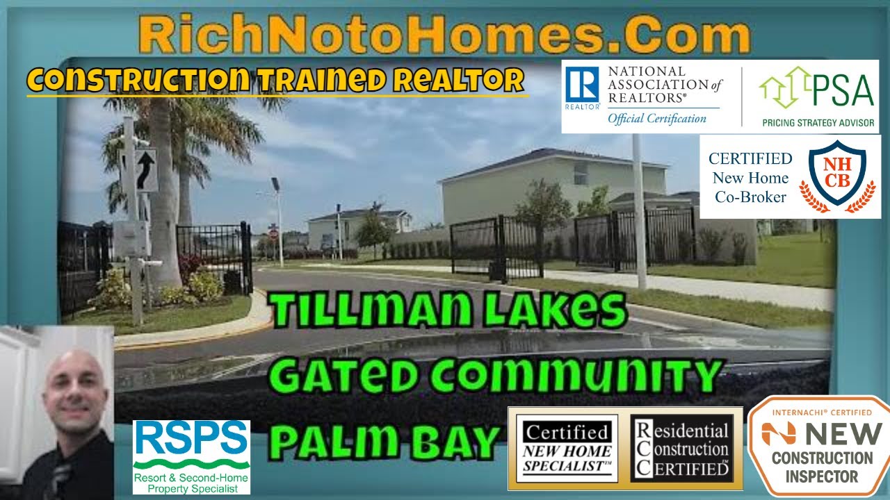 Tillman Lakes Lennar Drive Tour | Palm Bay homes for sale | Gated Community
